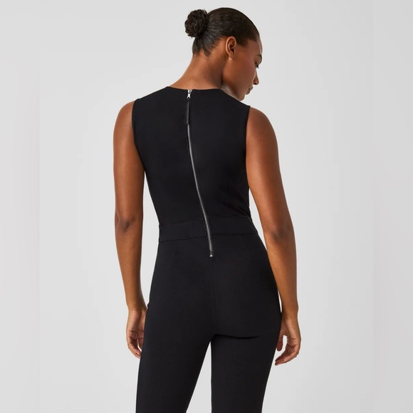NWT SPANX Classic Black Sleeveless Jumpsuit - Picture 4 of 14
